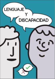 Viñeta con texto de lenguaje y discapacidad