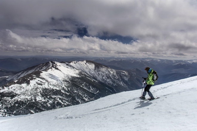 Hombre en la nieve