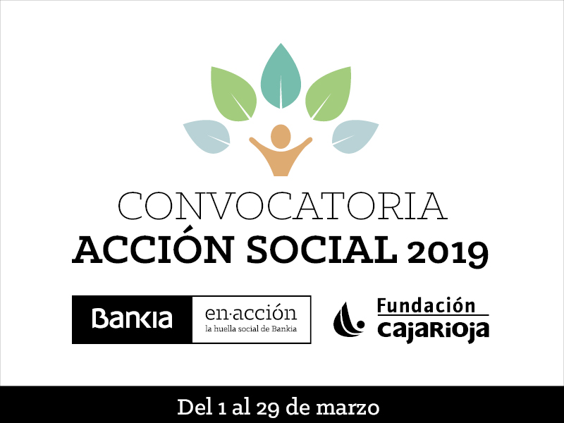 Logotipo de acción social Bankia Fundación Caja Rioja