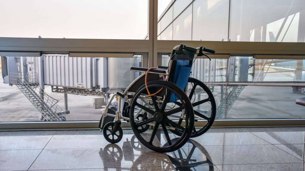 Silla de ruedas en terminal