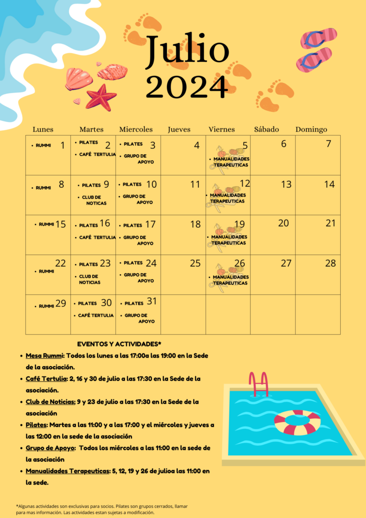 Calendario de julio 2023