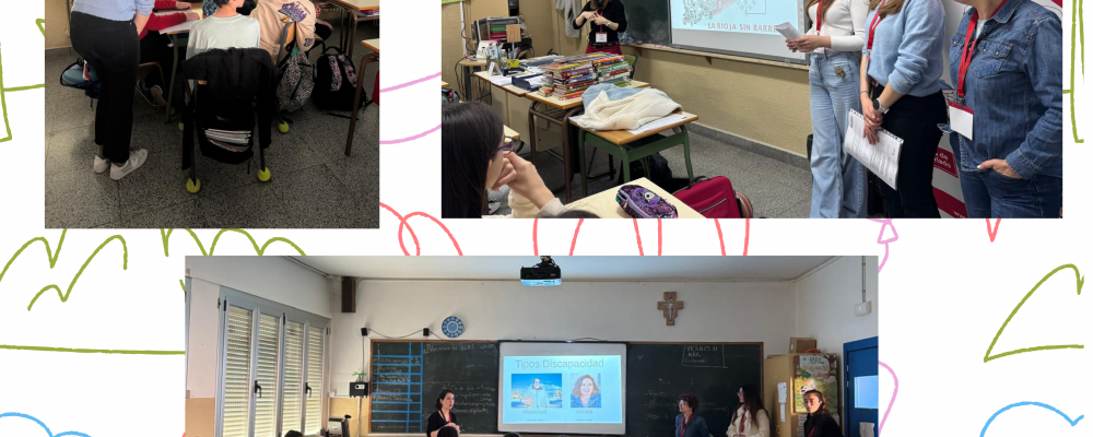 Charla Sensibilización La Rioja Sin Barreras en Colegio Rey Pastor