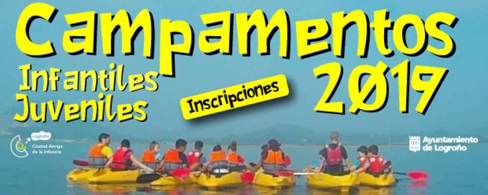Campamentos infantiles y juveniles del Ayuntamiento de Logroño Verano 2019